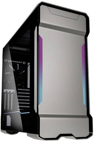 Phanteks PH-ES518XTG_DGS01 Midi-Tower PC-Gehäuse Silber 3 vorinstallierte Lüfter, Integrierte Bele von Phanteks