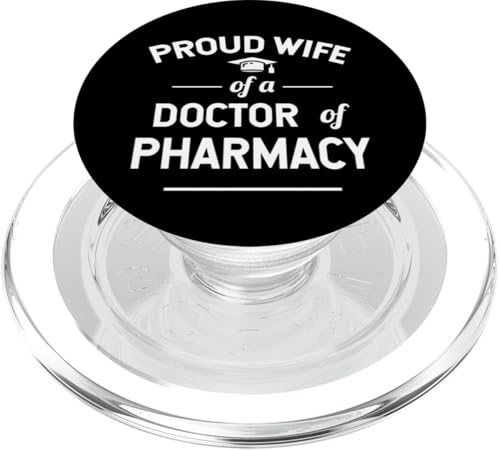 Stolze Ehefrau eines Absolventen der Pharmazie PopSockets PopGrip für MagSafe Stolze Ehefrau eines Absolventen der Pharmazie PopSockets PopGrip für MagSafe von Pharmacist Gifts