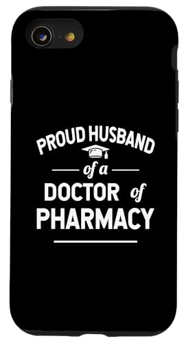 Stolzer Ehemann eines Absolventen der Pharmazie Hülle für iPhone SE (2020) / 7 / 8 von Pharmacist Gifts