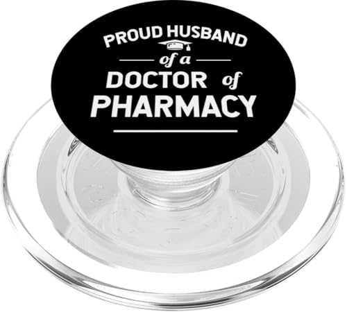 Stolzer Ehemann eines Absolventen der Pharmazie PopSockets PopGrip für MagSafe Stolzer Ehemann eines Absolventen der Pharmazie PopSockets PopGrip für MagSafe von Pharmacist Gifts