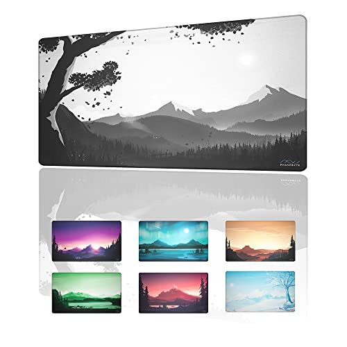 PhaseByte Hidden Peak Extended Gaming-Mauspad – rutschfeste Schreibtischmatte mit genähten Kanten, glatte Mikrofaser-Schreibtischunterlage, handwaschbares Gaming-Mauspad, 610 x 360 x 4 mm PhaseByte Hidden Peak Extended Gaming-Mauspad – rutschfeste Schreibtischmatte mit genähten Kanten, glatte Mikrofaser-Schreibtischunterlage, handwaschbares Gaming-Mauspad, 610 x 360 x 4 mm von PhaseByte