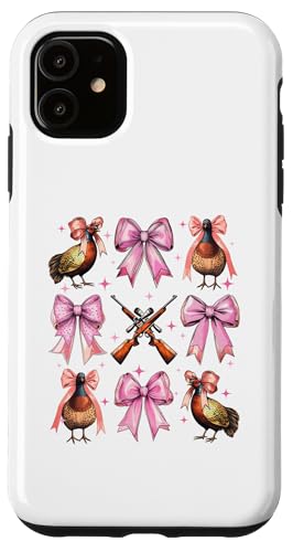 Kokette Schleife Fasan Jäger Fasan Jagd Rosa Mädchen Mama Hülle für iPhone 11 von Pheasant Hunter Coquette Aesthetic Women Clothing