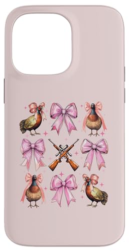 Kokette Schleife Fasan Jäger Fasan Jagd Rosa Mädchen Mama Hülle für iPhone 14 Pro Max von Pheasant Hunter Coquette Aesthetic Women Clothing