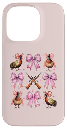 Kokette Schleife Fasan Jäger Fasan Jagd Rosa Mädchen Mama Hülle für iPhone 14 Pro von Pheasant Hunter Coquette Aesthetic Women Clothing