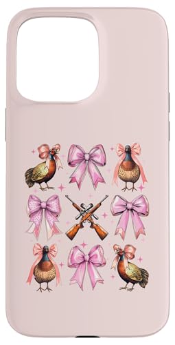 Kokette Schleife Fasan Jäger Fasan Jagd Rosa Mädchen Mama Hülle für iPhone 15 Pro Max von Pheasant Hunter Coquette Aesthetic Women Clothing