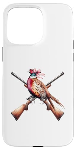 Kokette Schleife Fasan Jäger Fasan Jagd Rosa Mädchen Mama Hülle für iPhone 15 Pro Max von Pheasant Hunter Coquette Aesthetic Women Clothing