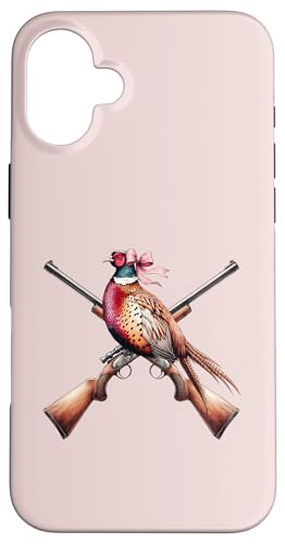 Kokette Schleife Fasan Jäger Fasan Jagd Rosa Mädchen Mama Hülle für iPhone 16 Plus von Pheasant Hunter Coquette Aesthetic Women Clothing
