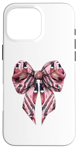 Kokette Schleife Fasan Jäger Fasan Jagd Rosa Mädchen Mama Hülle für iPhone 16 Pro Max Kokette Schleife Fasan Jäger Fasan Jagd Rosa Mädchen Mama Hülle für iPhone 16 Pro Max von Pheasant Hunter Coquette Aesthetic Women Clothing