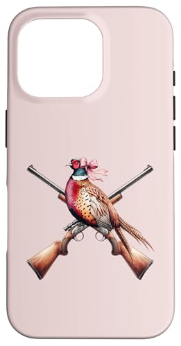 Kokette Schleife Fasan Jäger Fasan Jagd Rosa Mädchen Mama Hülle für iPhone 16 Pro von Pheasant Hunter Coquette Aesthetic Women Clothing