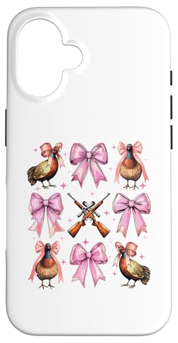 Kokette Schleife Fasan Jäger Fasan Jagd Rosa Mädchen Mama Hülle für iPhone 16 von Pheasant Hunter Coquette Aesthetic Women Clothing