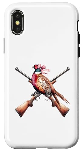 Kokette Schleife Fasan Jäger Fasan Jagd Rosa Mädchen Mama Hülle für iPhone X/XS von Pheasant Hunter Coquette Aesthetic Women Clothing