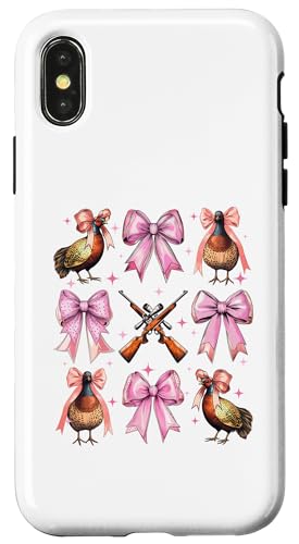 Kokette Schleife Fasan Jäger Fasan Jagd Rosa Mädchen Mama Hülle für iPhone X/XS von Pheasant Hunter Coquette Aesthetic Women Clothing