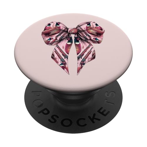 Kokette Schleife Fasan Jäger Fasan Jagd Rosa Mädchen Mama PopSockets Klebender PopGrip von Pheasant Hunter Coquette Aesthetic Women Clothing