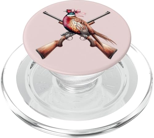 Kokette Schleife Fasan Jäger Fasan Jagd Rosa Mädchen Mama PopSockets PopGrip für MagSafe von Pheasant Hunter Coquette Aesthetic Women Clothing