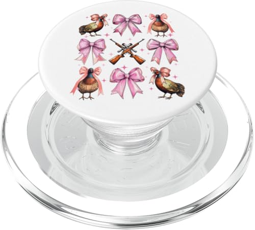 Kokette Schleife Fasan Jäger Fasan Jagd Rosa Mädchen Mama PopSockets PopGrip für MagSafe von Pheasant Hunter Coquette Aesthetic Women Clothing