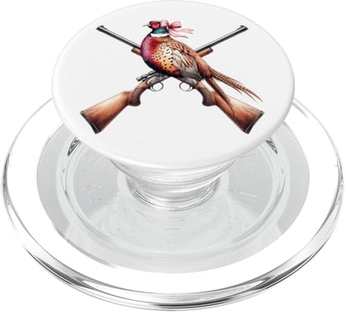 Kokette Schleife Fasan Jäger Fasan Jagd Rosa Mädchen Mama PopSockets PopGrip für MagSafe von Pheasant Hunter Coquette Aesthetic Women Clothing