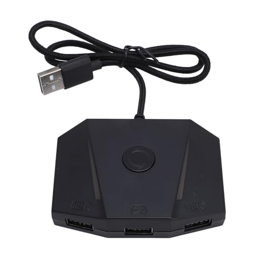 Maus -Tastaturkonverter, Black App Control Game Console Maus und Tastaturadapter mit RGB -Licht für X/S für Switches Maus -Tastaturkonverter, Black App Control Game Console Maus und Tastaturadapter mit RGB -Licht für X/S für Switches von Phefop