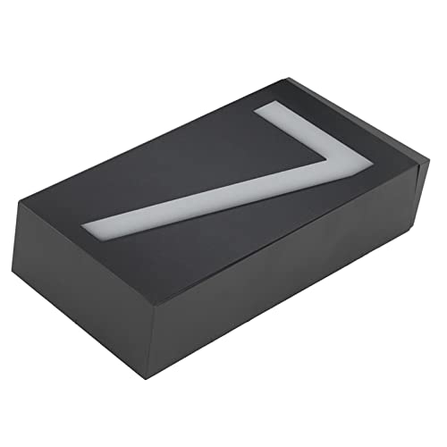 Outdoor Solar Power LED -Zahlenzeichen Licht mit 6 Hellen Leuchten für die Wandkorridor Villa Tore ABS + PC (Nummer 7) von Phefop