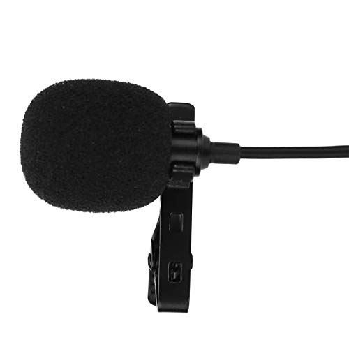 Phefop Mini 3,5-mm-Lavalier-Mikrofon, Professionelle Qualitäts-Audio, Universelle Kompatibilität für Mobiltelefone, Einfache Installation, Geeignet für Echtzeitinterviews, Podcasts, Live (#2) von Phefop
