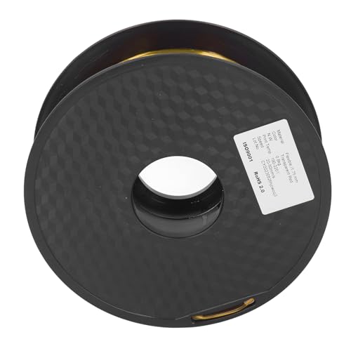 TPU Filament Clog Flexible 1,75 Mm 1 Kg Bündel für FDM 3D -Drucker Verbrauchsmaterial, Hohe Permeabilität und Stabil (Klares Gelb) von Phefop