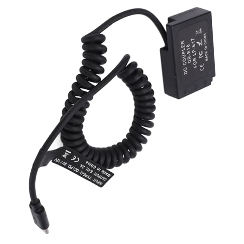 Typ C LP-E17 Volldecodierende Dummy-Batterie-Adapter für M3 M5 M6, Kunststofflegierung, Gewicht 43 G, für Digitalkameras, 1 X Dummy-Akku Typ C LP-E17 Volldecodierende Dummy-Batterie-Adapter für M3 M5 M6, Kunststofflegierung, Gewicht 43 G, für Digitalkameras, 1 X Dummy-Akku von Phefop