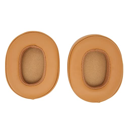 Wireless Headset Earpads für Hesh3 Kopfhörer, Langlebige Proteinleder -Ersatzpolster für Bequeme Verschleiß, 2 Stücke (Hellbraun) von Phefop