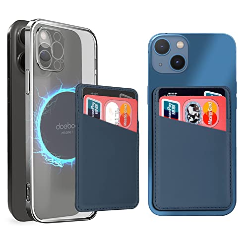 Phelinta Magnetic Wallet Kompatibel mit iPhone 16 15 14 13 12 Plus Pro Max Mag-Safe, Leder Kreditkartenetui Wallet für iPhone 16/15/14/13/12, Passt 2 Karten Mag Safe Kartenhalter von Phelinta