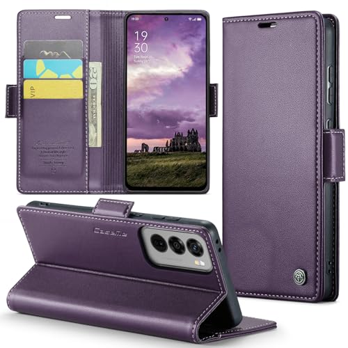 Phernykas Handyhülle für Oppo Reno 12 Hülle Leder,Magnetische Klapphülle mit kartenfach und Standfunktion Smartphone Schutzhülle Lederhülle Oppo Reno 12 Flip Book Case (Farbe) von Phernykas