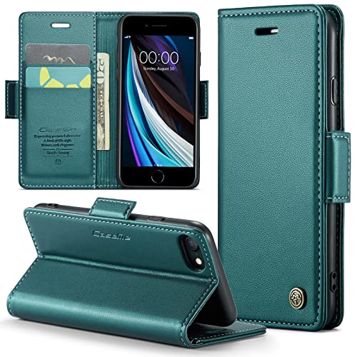 Phernykas Handyhülle für iPhone SE 2020/2022 & iPhone 8/7/6 hülle Leder, Klapphülle mit Standfunktion und Kartenfächern Cover iPhone SE 2020/2022 360 Grad hülle Stoßfeste Flip Case (Blaugrün) Phernykas Handyhülle für iPhone SE 2020/2022 & iPhone 8/7/6 hülle Leder, Klapphülle mit Standfunktion und Kartenfächern Cover iPhone SE 2020/2022 360 Grad hülle Stoßfeste Flip Case (Blaugrün) von Phernykas