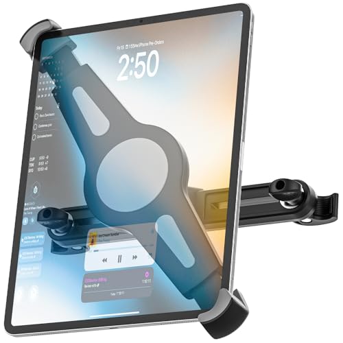 Phichy Tablet Halterung Auto Kopfstütze für 9,5-14,5 Zoll iPad, KFZ Tablet Kopfstützenhalter, Rücksitz Tablethalterungen Auto für iPad Pro 13/Air, Galaxy Tab, Kindle Fire, Surface Pro/Go, Kids Tablets von Phichy
