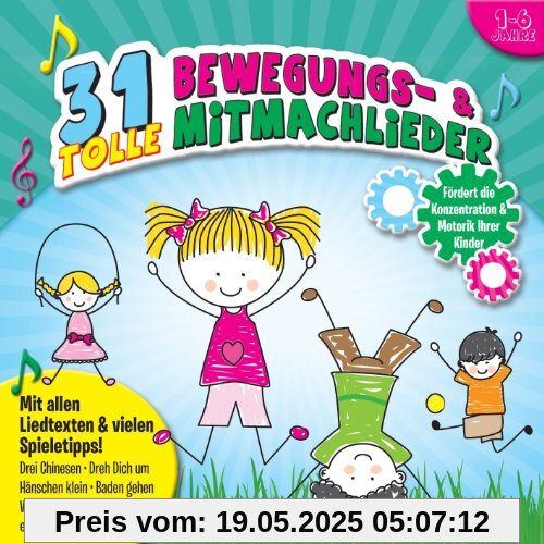 31 tolle Bewegungs- und Mitmachlieder von Phil, Ina & die Kita-Kinder