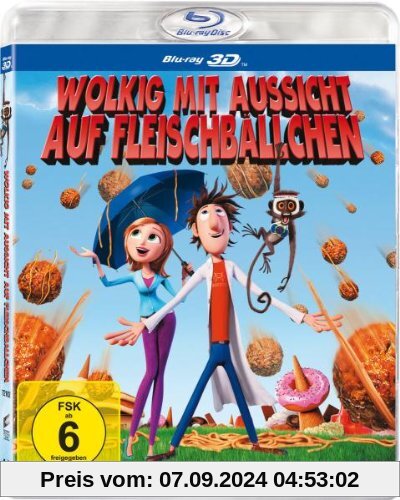 Wolkig mit Aussicht auf Fleischbällchen (3D Version) [3D Blu-ray] von Phil Lord