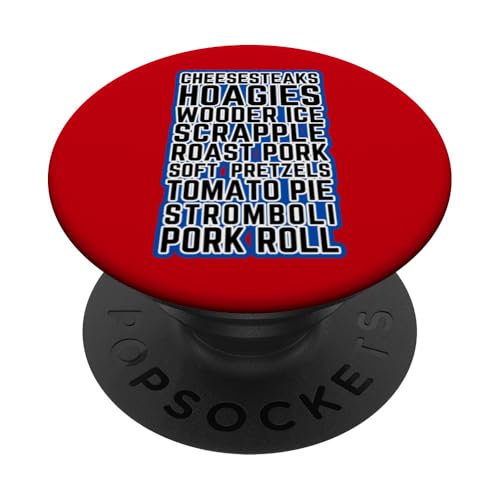 Philadelphia Foods Philadelphia Cheesesteaks Wooder Ice Hoagies PopSockets Klebender PopGrip von Philadelphia Cheesesteaks at VintagePhilly Designs