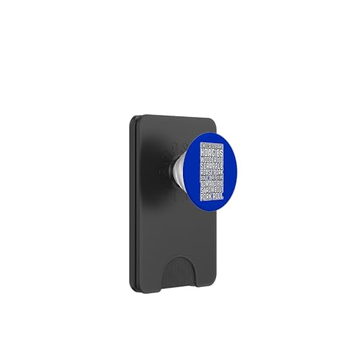 Philadelphia Philly Foods Cheesesteaks Wooder Ice Hoagies PopSockets PopWallet für MagSafe von Philadelphia Cheesesteaks at VintagePhilly Designs