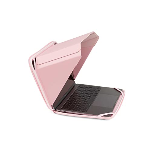 Philbert Design 13” MacBook - Screen Shade Sleeve mit integrierter Hood 4-in-1 : Sonnenschutz, Datenschutz, Hitzeschutz und Kontrastverstärkung. Laptophülle mit Tasche. Hemp Patent D790551 - Rosa von Philbert