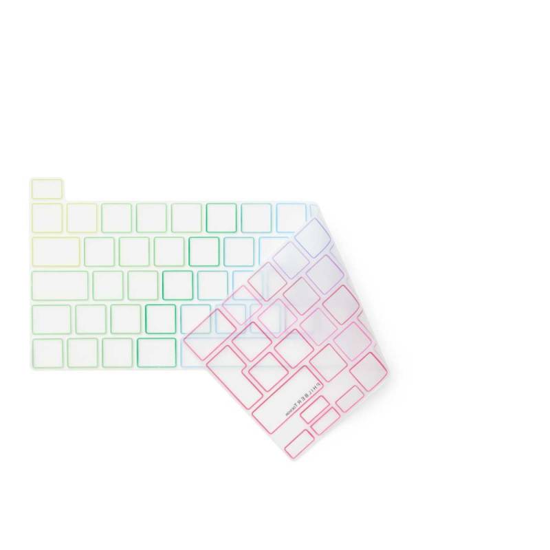 Philbert - Keyboard cover Europe -  MacBook Pro 13” M1-M2 2020/2022 and 16” 2019 Transparent/Rainbow von Philbert