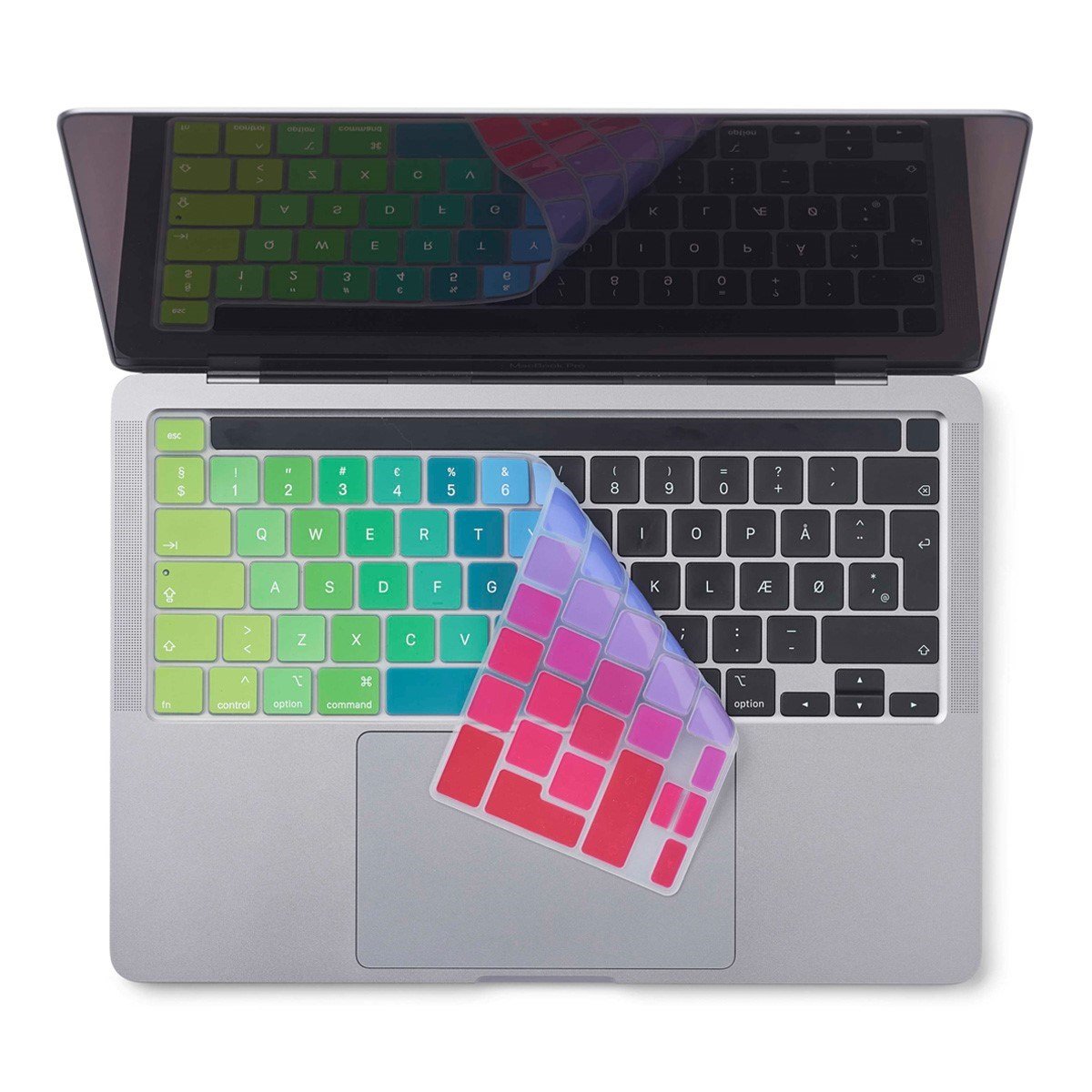 Philbert - Keyboard cover - Scandinavian letters - MacBook Pro 13” M1-M2 2020/2022 and 16 2019 - Rainbow Philbert - Keyboard cover - Scandinavian letters - MacBook Pro 13” M1-M2 2020/2022 and 16 2019 - Rainbow von Philbert