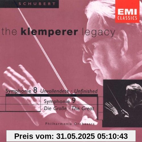 The Klemperer Legacy. Schubert: Sinfonien 8 & 9 von Philharmonia Orchestra
