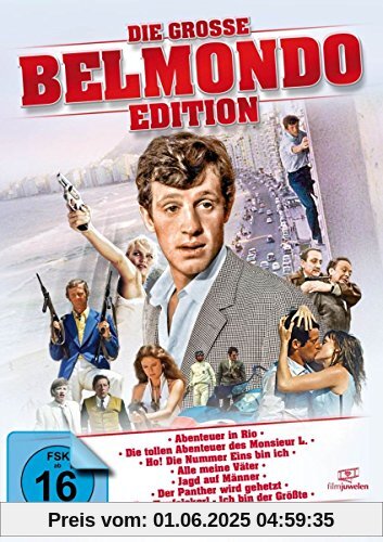 Die große Belmondo-Edition (u.a. Abenteuer in Rio, Monsieur L., Der Teufelskerl, Der Panther wird gehetzt) [8 DVDs] von Philippe de Broca