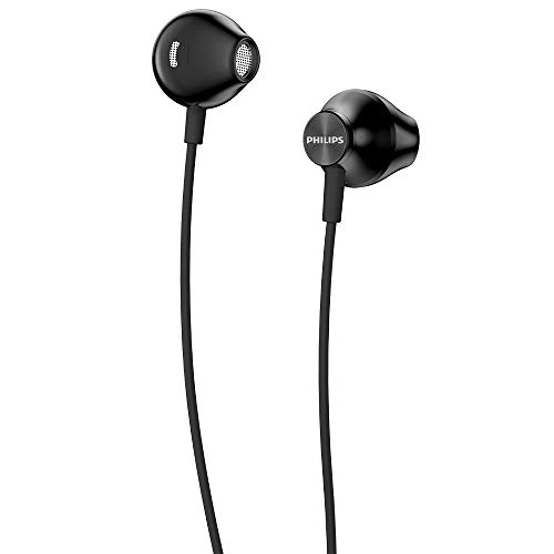 Philips Audio In Ear Kopfhörer UE100BK/00 mit verbesserter Bassleistung (14,2-mm-Neodym-Treiber, ergonomisches Design, 1-m-Kabel), Schwarz, einheitsgröße, TAUE100BK/00 von Philips Audio