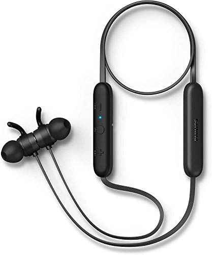 Philips Bluetooth In Ear Kopfhörer E1205BK/00 mit Mikrofon (Inline-Fernbedienung, Echoreduzierung, 7 Stunden Spielzeit, Spritzwasserschutz IPX4, Magnetische Ohrstöpsel) Schwarz von Philips Audio