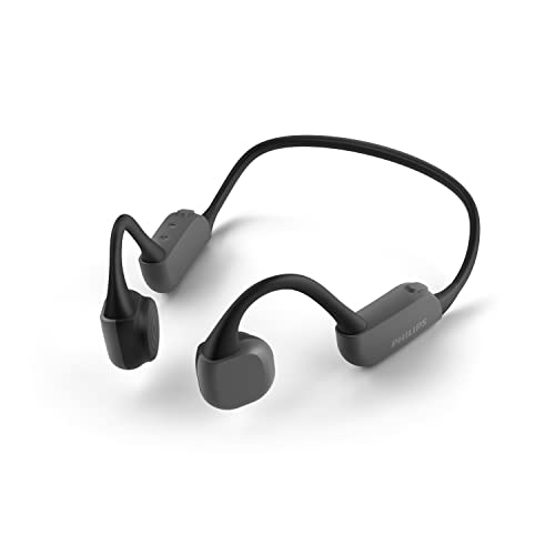 Philips Bone Conduction Premium Open-Ear-Kopfhörer, kabellose, Bluetooth, wasserdicht, bis zu 9 Stunden Spielzeit, mit Nackenband und Nachtlicht von Philips Audio