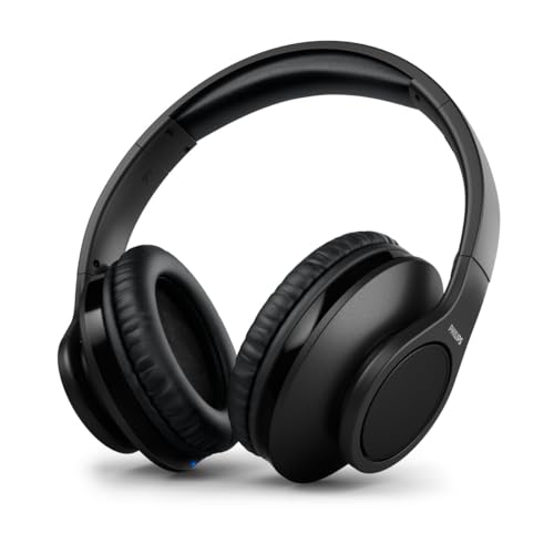 Philips Kabellose Kopfhörer/Bluetooth, Geräuschunterdrückung, 18 Stunden Spielzeit, Premium-Design, Lautstärkeregelung/Over-Ear Kopfhörer/Headset Philips TAH6206BK/00 von Philips Audio