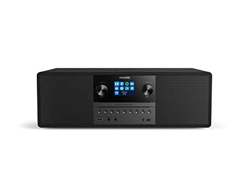 Philips M6805/10 Mini Stereoanlage mit CD und Bluetooth (Internet Radio DAB+/UKW, USB, Spotify Connect, MP3-CD, Audioeingang, 50 W, All-In-One Microsystem, Digitale Sound Kontrolle) von Philips Audio