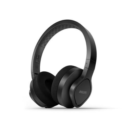 Philips TAA4216BK Kabellose On-Ear-Bluetooth-Sport-Kopfhörer | Leicht und Robust | Waschbare Ohrmuschelpolster | IP55-Schutz vor Staub und Wasser | Bis zu 35 Stunden Spielzeit | Schwarz von Philips Audio