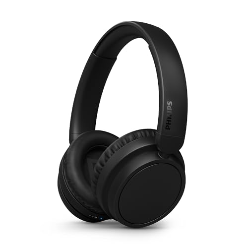 PHILIPS TAH5209BK Leichter ohraufliegender kabelloser Bluetooth-Kopfhörer mit passiver Geräuschisolierung – 65 Stunden Spielzeit, deutliche Anrufe, dynamischer Bass, 2 Stunden USB-C-Laden – Schwarz PHILIPS TAH5209BK Leichter ohraufliegender kabelloser Bluetooth-Kopfhörer mit passiver Geräuschisolierung – 65 Stunden Spielzeit, deutliche Anrufe, dynamischer Bass, 2 Stunden USB-C-Laden – Schwarz von PHILIPS