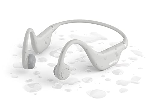 Philips TAK4607GY/00 Kabellose Open-Ear-Kopfhörer für Kinder, IPX5 Wasserschutz und bis zu 5 Stunden Wiedergabezeit, Kindersicherung, Verstellbarer Kopfbügel, kristallklare Anrufe, Grau von Philips Audio