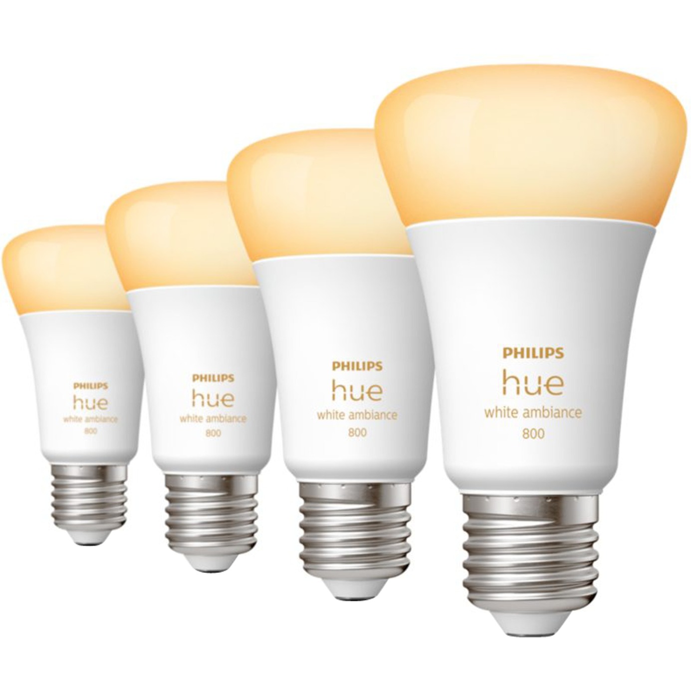 E27 Viererpack 4x570lm 60W, LED-Lampe von Philips Hue