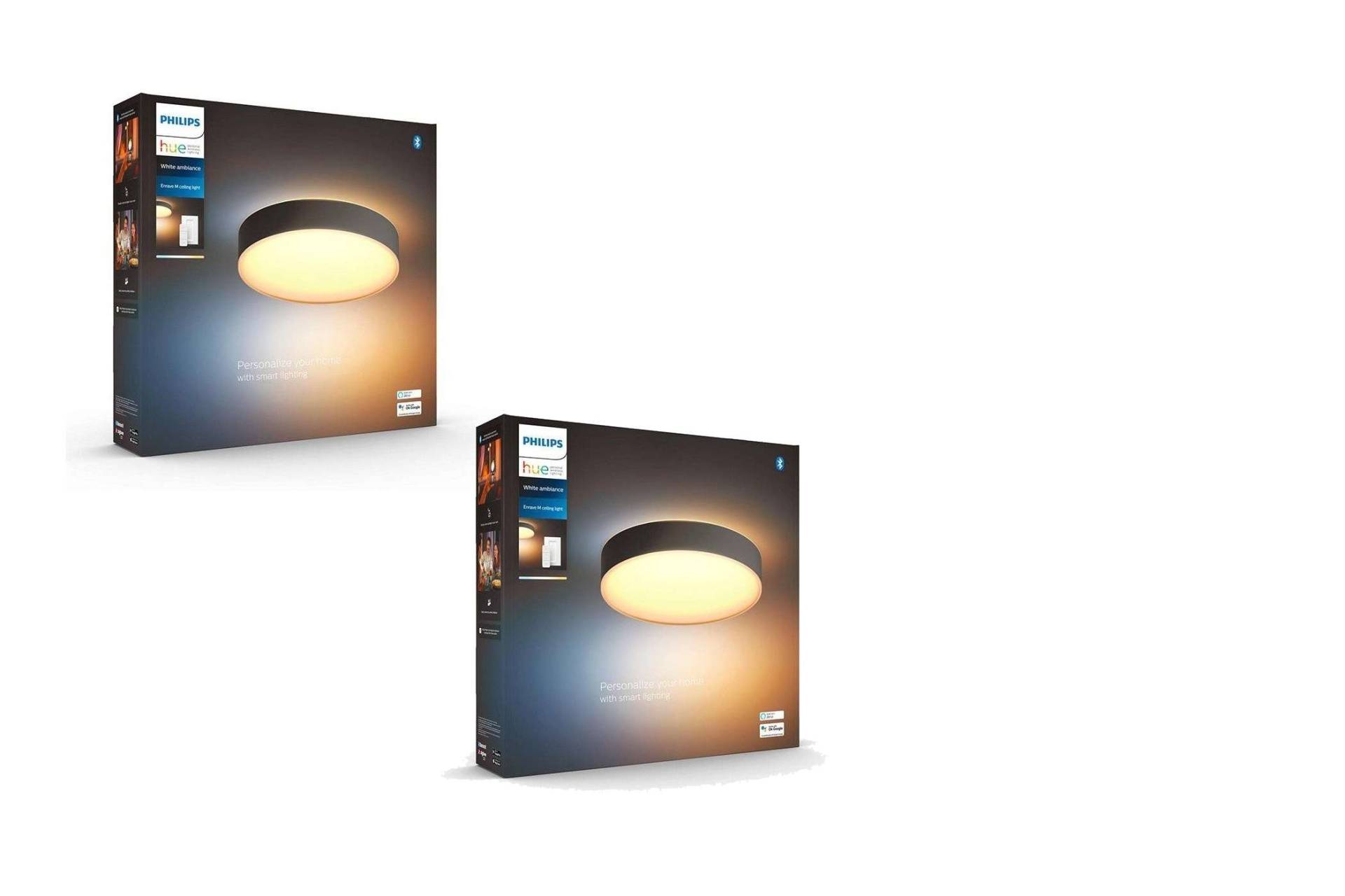 Philips Hue - 2x Enrave Deckenleuchte 38 cm - White&Color Ambiance - Bündel Philips Hue - 2x Enrave Deckenleuchte 38 cm - White&Color Ambiance - Bündel von Philips Hue