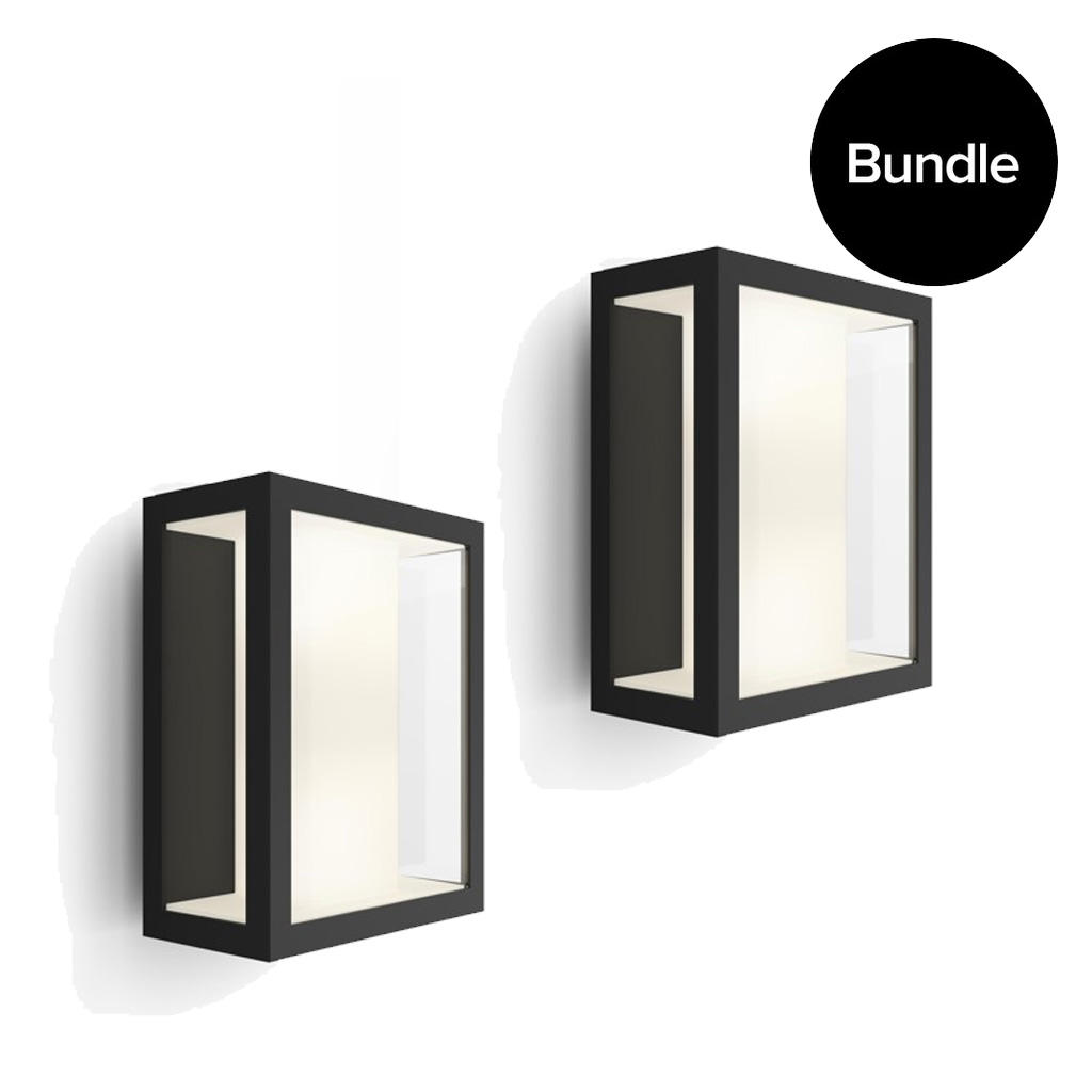 Philips Hue - 2x Impress Wandleuchte Außen - White&Color Ambiance - Bündel Philips Hue - 2x Impress Wandleuchte Außen - White&Color Ambiance - Bündel von Philips Hue